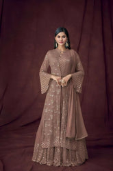 Georgette Embroidery Work SHARARA EASR0003